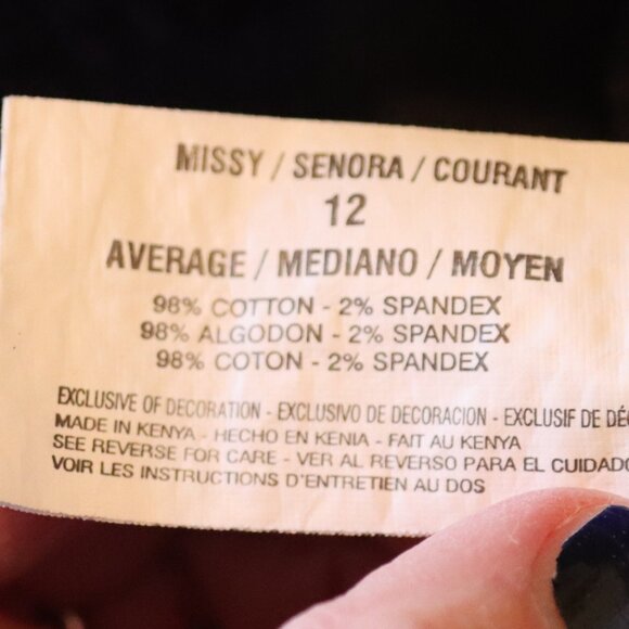 Gloria Vanderbilt 5 Pocket Cotton/Spandex Corduroy Jeans Amanda Size 12 Purple - Picture 3 of 15